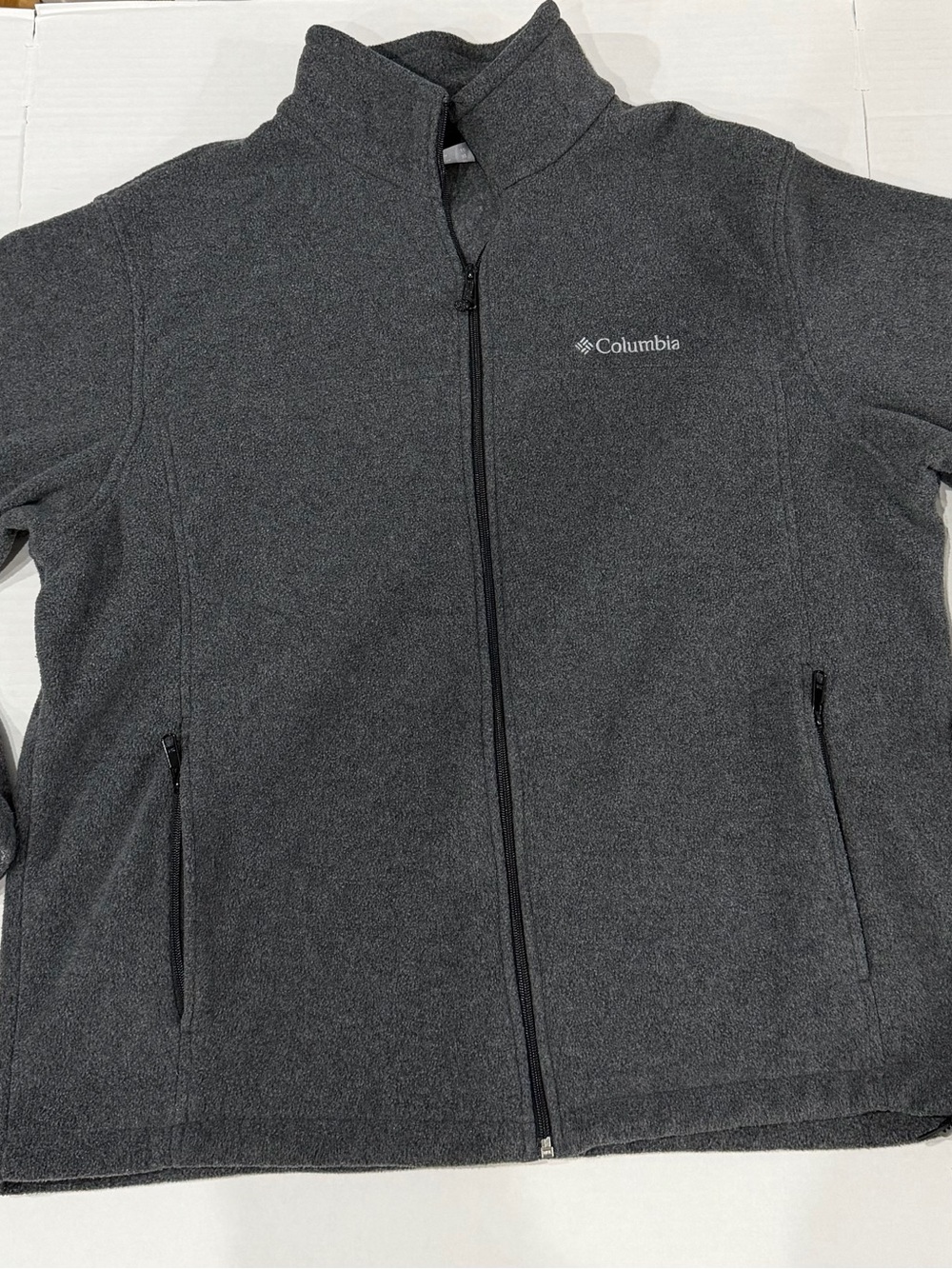 Columbia Men’s Charcoal Gray Full-Zip Fleece Jacket